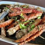 stri-fried king crab with black pepper ปูอลาสก้าผัดพริกไทยดำ