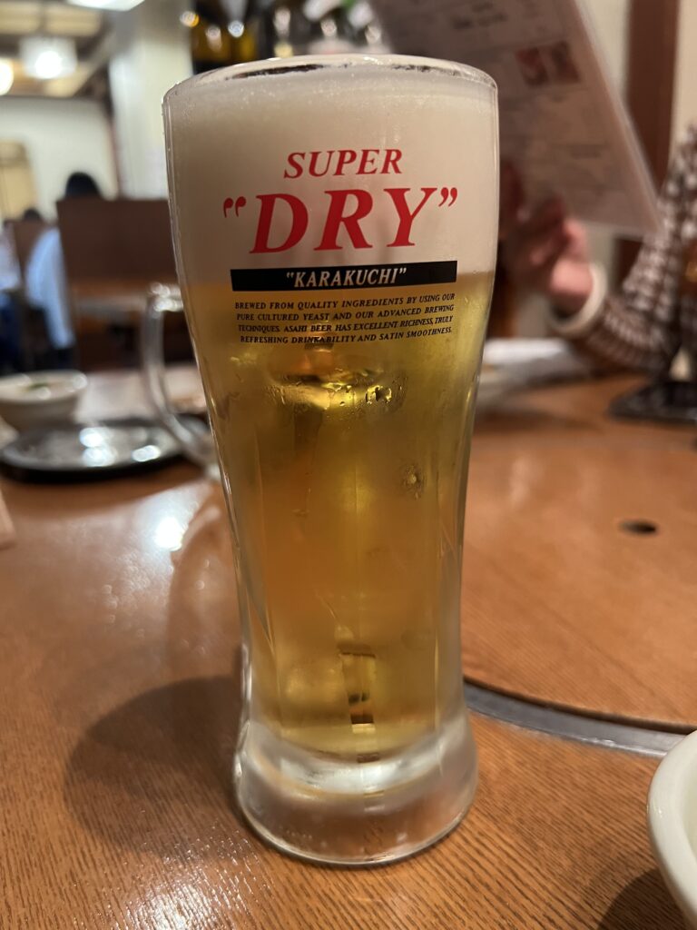 Beer super "Dry" Asahi